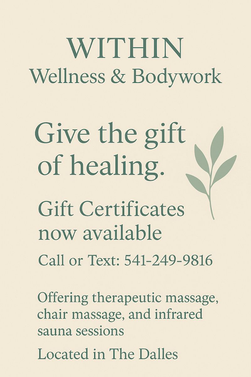 Within Wellness and Bodywork, massage service in The Dalles, OR, photo 2 of 10
